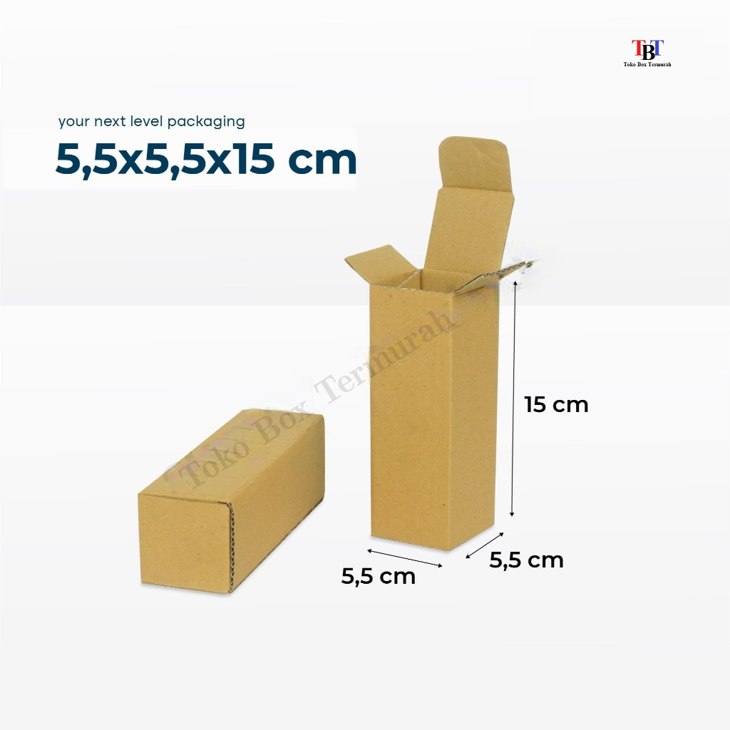 

Box 5,5x5,5x15 cm (Nubiko) Kardus/Kardusmini/Karduskecil/Boxkecil/Karton/Kartonmini/tumbler/Ha