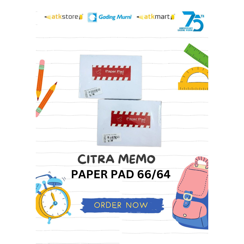 

MEMO PAPER PAD/CITRA MEMO PUTIH