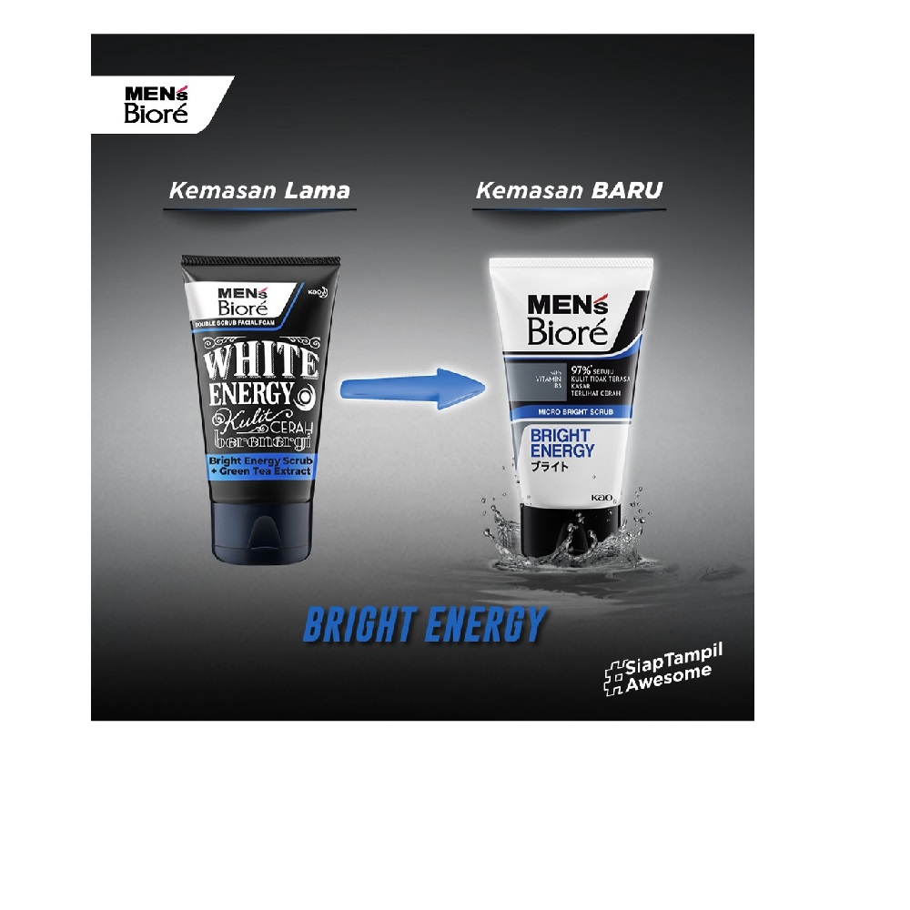 Biore Men White Energy 100ml Facial Foam
