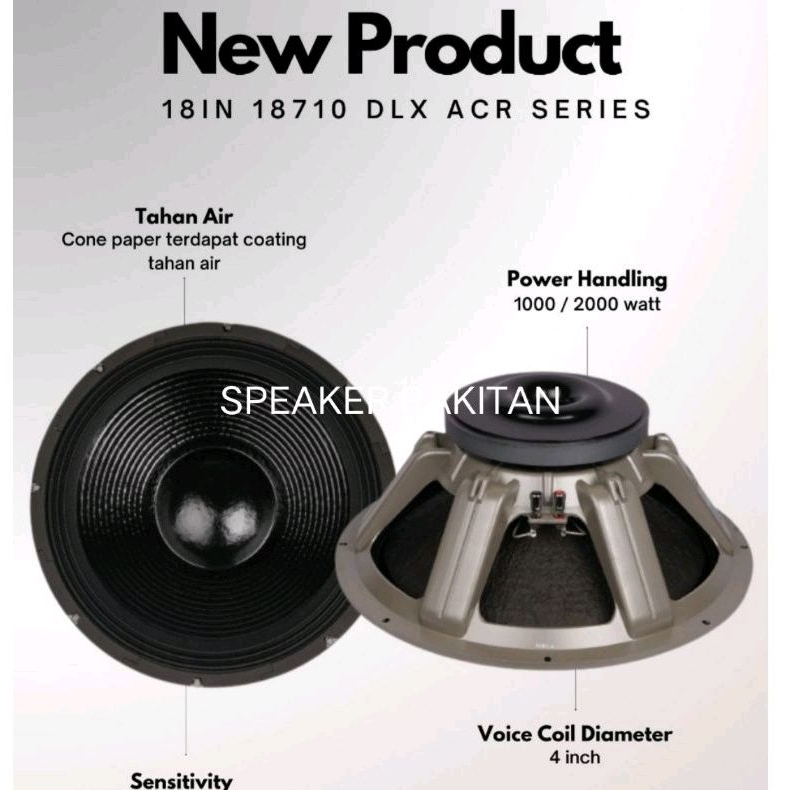 Speaker subwoofer 18 inch ACR 18710 Deluxe