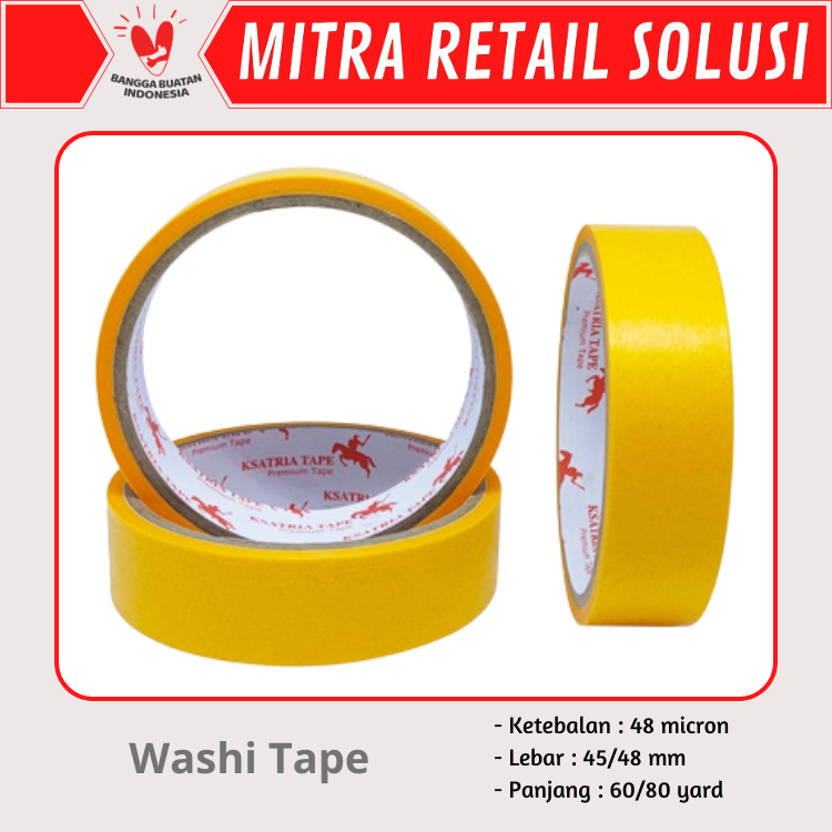 

Washi Tape/Lakban Kertas 12-24mm x 10m & 12mmx10m