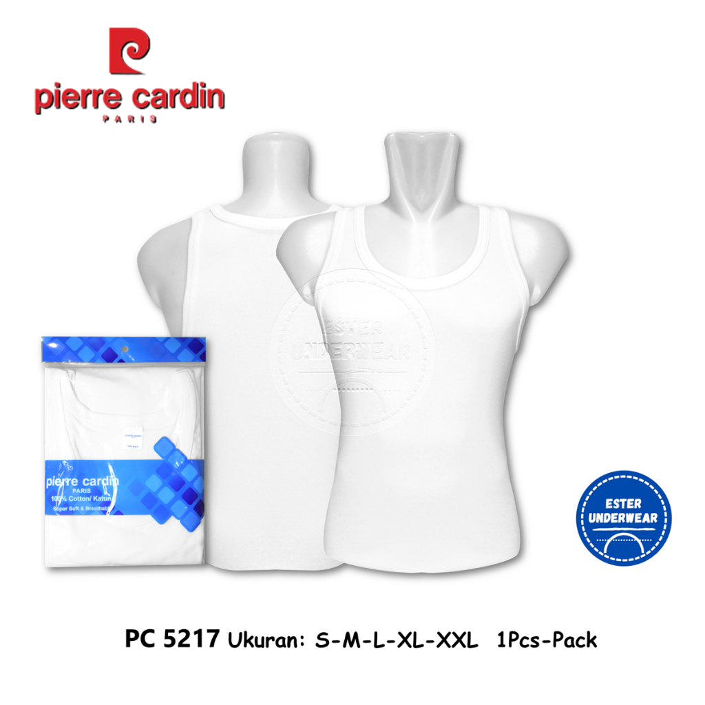Kaos Singlet PIERRE CARDIN 5221 PUTIH ISI 1PCS
