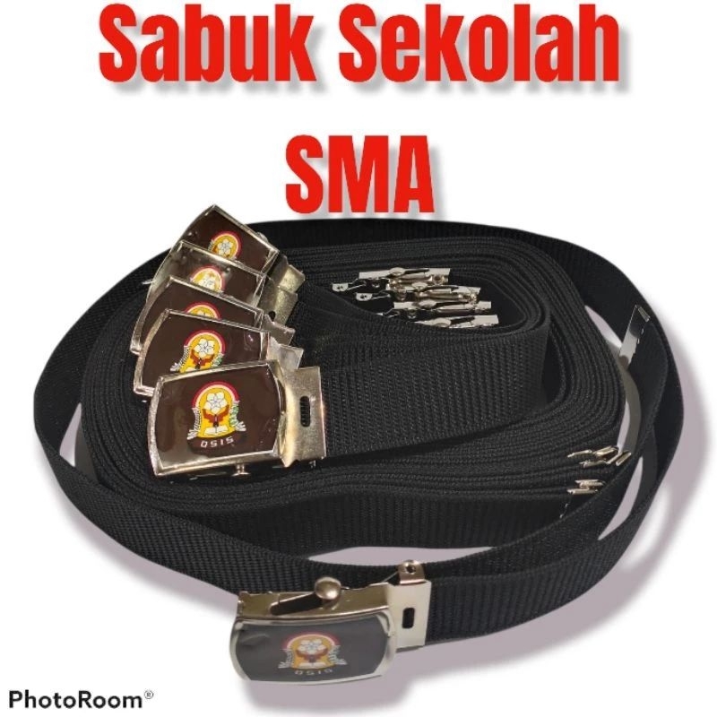 ikat pinggang sabuk nylon logo sma osis