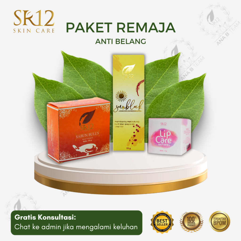 BEST SELLER  Perawatan Wajah Untuk Remaja / Paket Remaja Kulit Normal SR12 HerbalSkincare BPOM