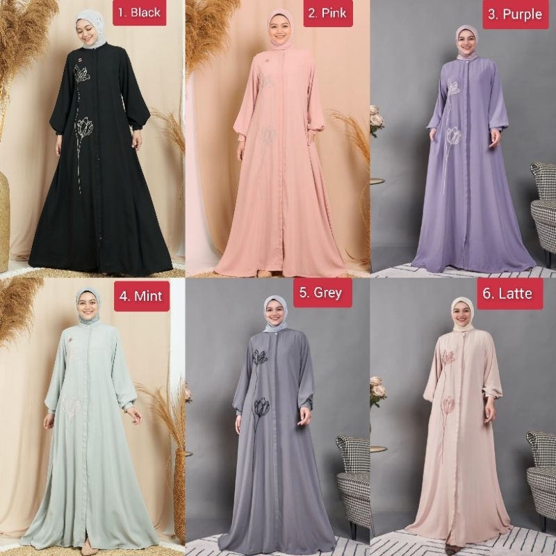 Veelita Dress by Marevi Moslem Fashion Size Standart dan Jumbo