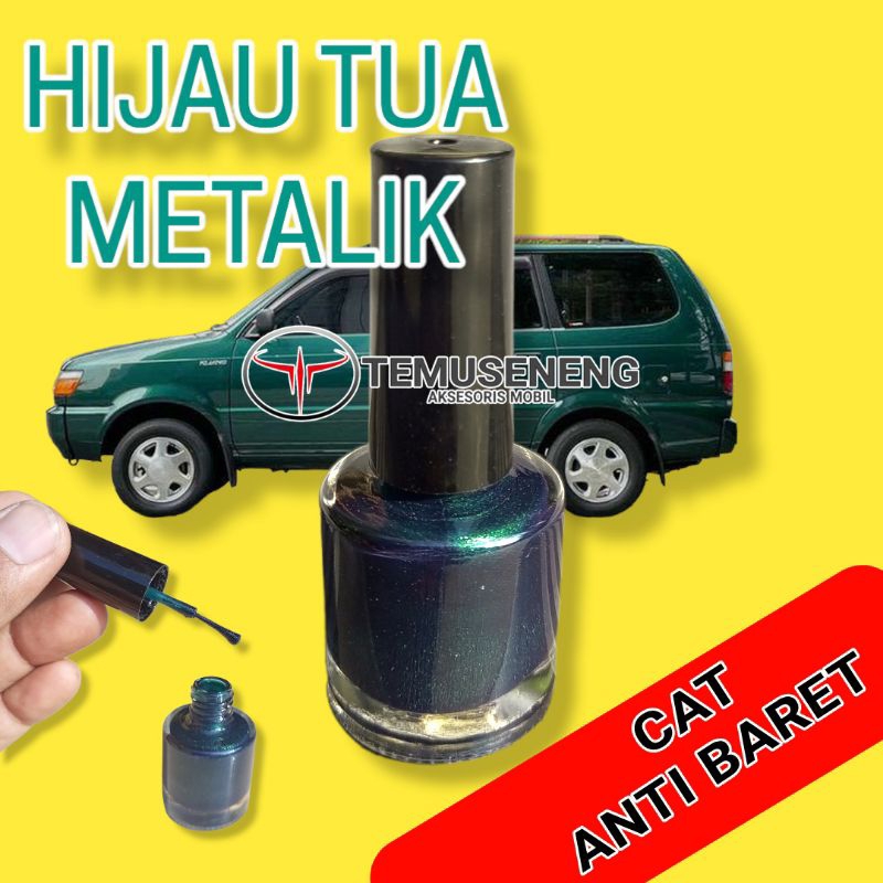 Cat Oles Hijau Tua Metalik Dark Green Metallic Pengilang Baret Lecet Mobil Praktis Scratch Remover 0