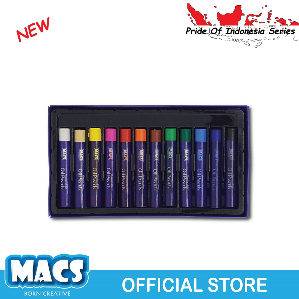 

MACS Artist Premium Crayon Oil Pastel 12 Color