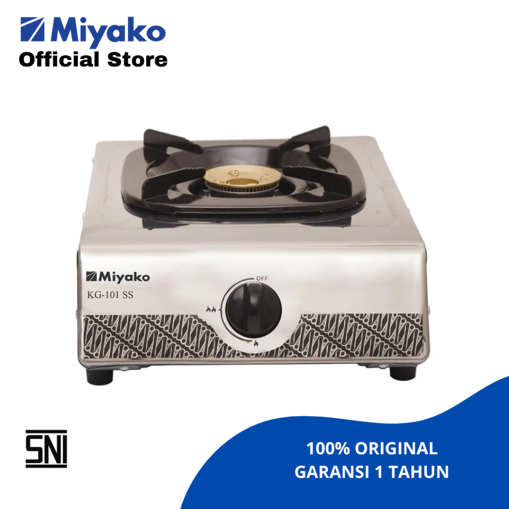 Kompor Gas Miyako KG101SS Stainless Steel - 1 Tungku