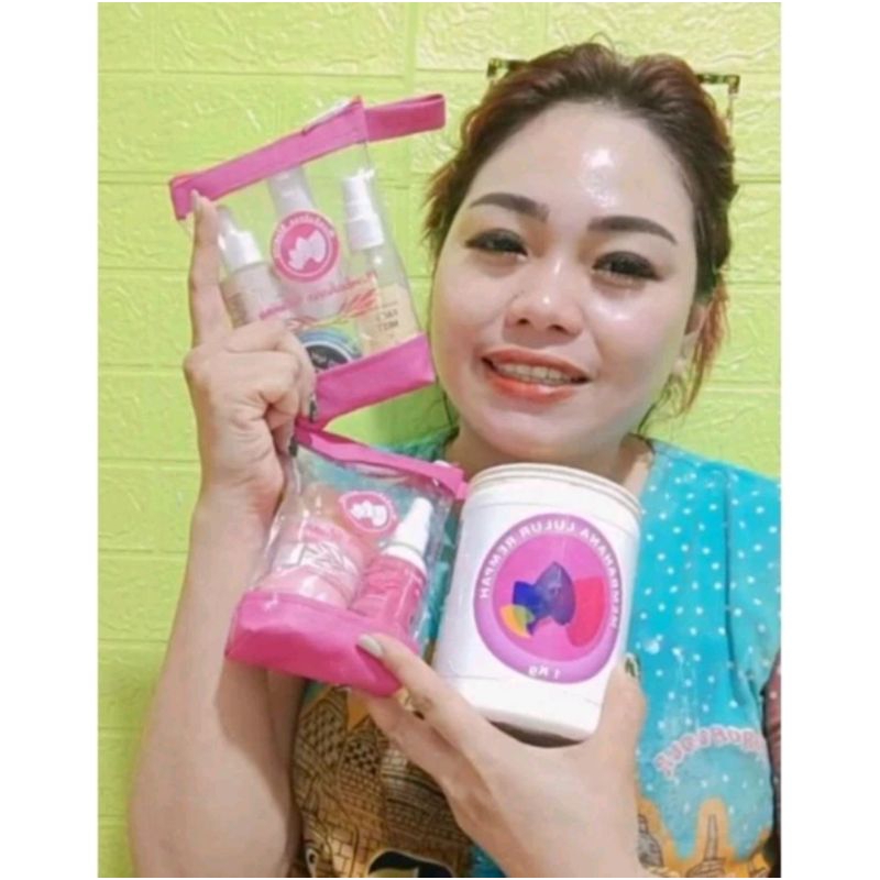 PAKET CREAM MEMBAHANA GLOW ( pembelian 1 paket free salep glow)