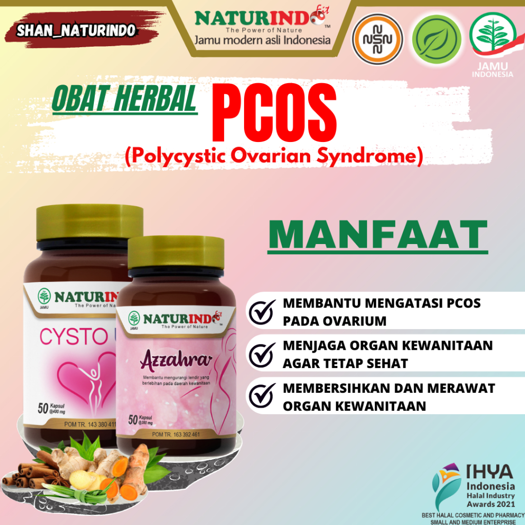 Obat Herbal PCOS Sindrom Polikistik Ovarium Polycystic Ovarian Syndrome Cysto Up