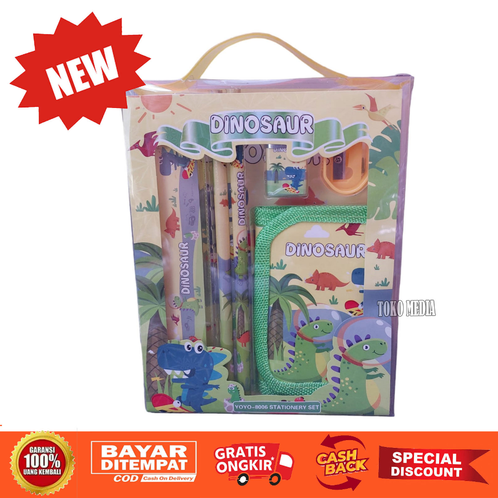 

Paket Alat Tulis Anak Study Set Motif Dinosaurus
