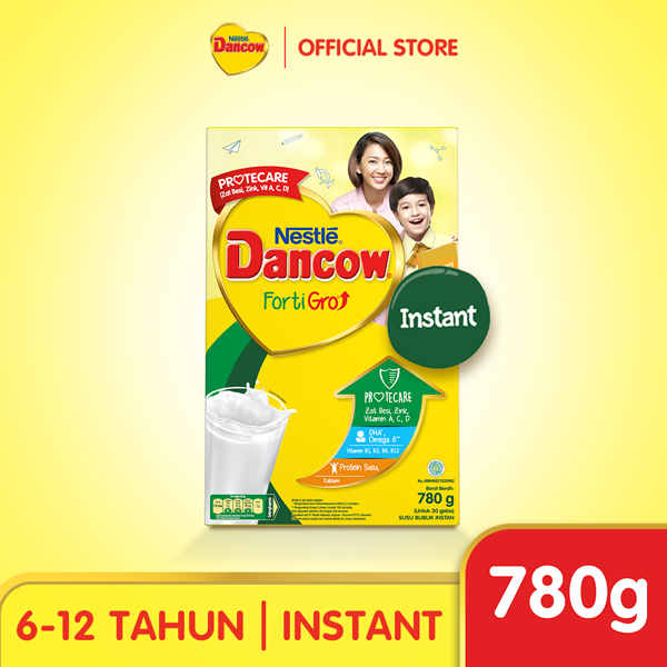 Dancow Fortigro Susu Bubuk Susu Anak Instant Usia Sekolah 5 - 12 Tahun 2 x 780 gr