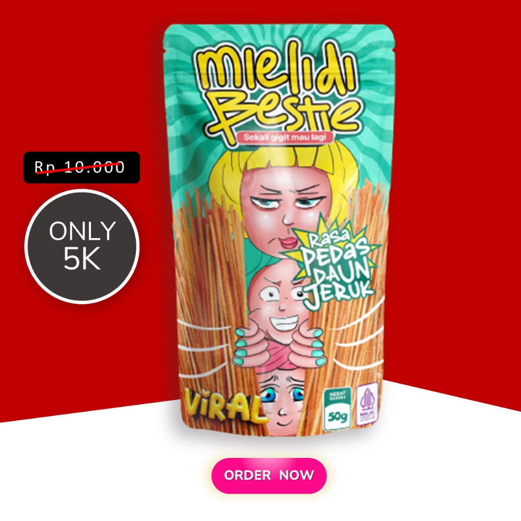 

Cemilan Murah MieLidi Gurih Enak Viral 50g Pedas Daun Jeruk