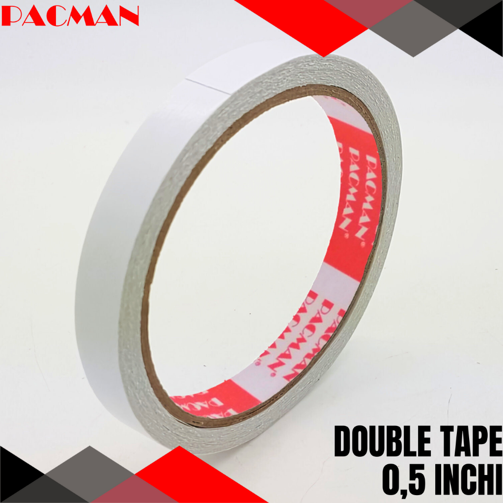 

Double Tape 0,5 inchi Lakban Dobel Tissue lakban Isolasi Solatip Pacman DST lakban 2 sisi lakban putih lakban tempel lakban kreasi solatip tempel solatip 2 sisi solatip putih