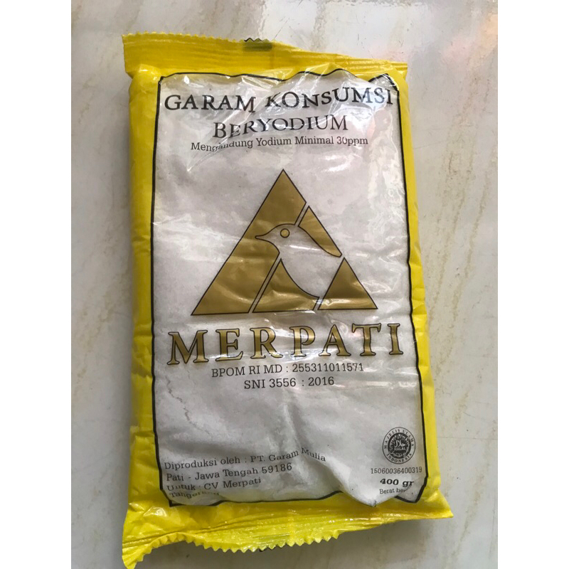 

Garam Merpati Emas 400gram Beryodium