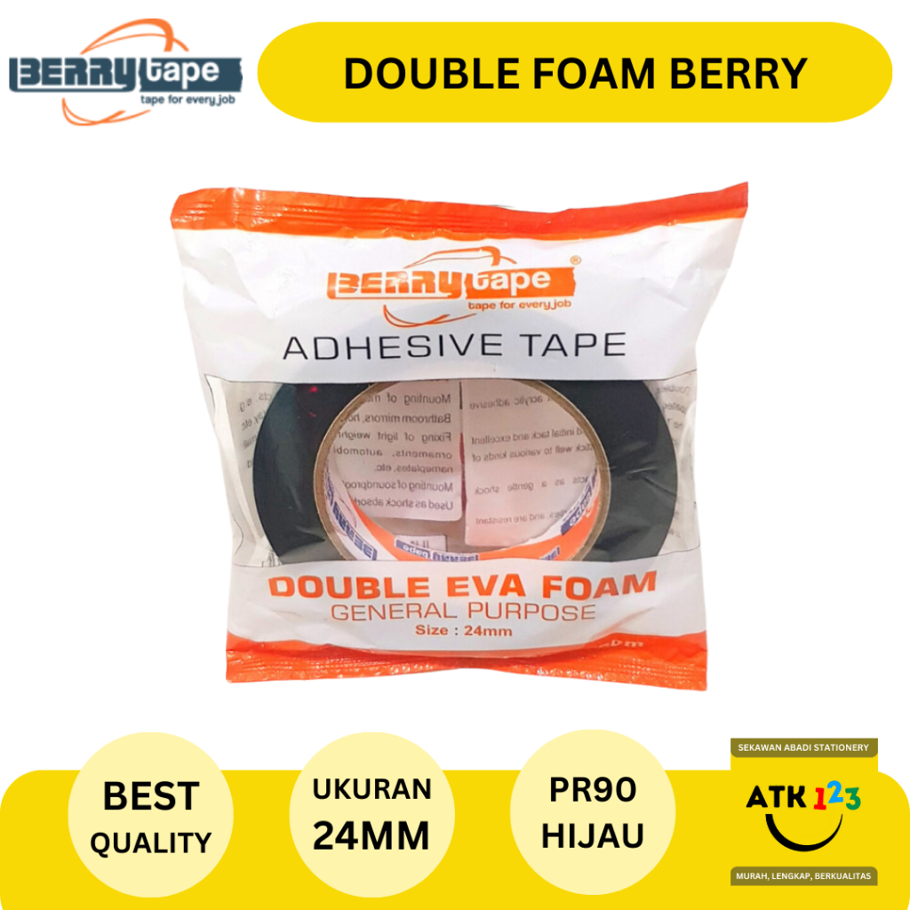 

Isolasi Double Foam Merk Berry 24mm