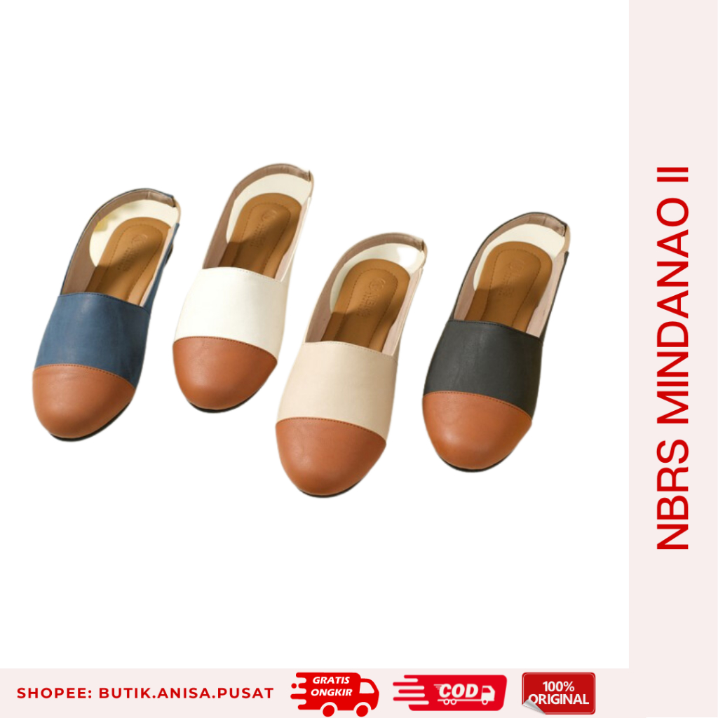 NIBRAS MINDANAO II Sepatu Sandal Wanita Flat by NBRS Footwear