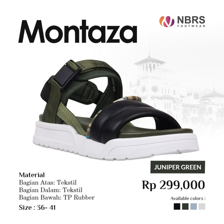 NIBRAS MONTAZA Sandal Wanita Flat by NBRS Footwear