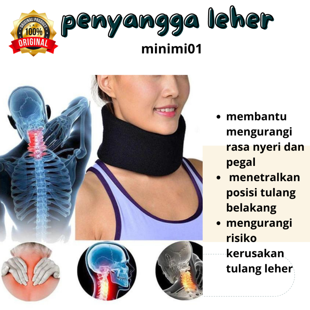 Cervical Collar Penyangga Leher Dewasa Neck Collar Penahan Leher Alat Penyangga Leher Penopang Leher