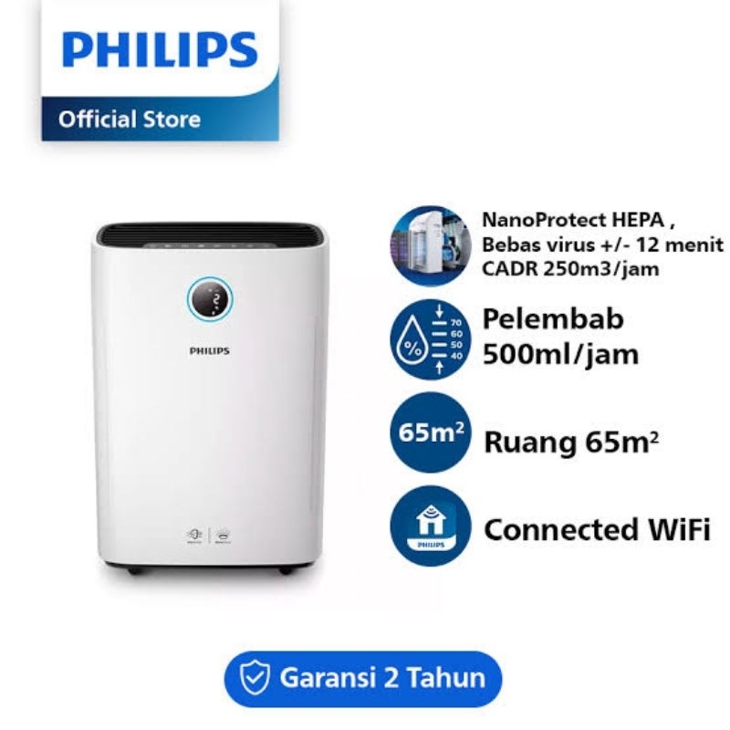 PHILIPS AIR PURIFIER PURIFYING AC 2729 AC2729 / 10 /10 AC2729/10 2in1 2 IN 1 SEKALIGUS HUMIDIFIER AL