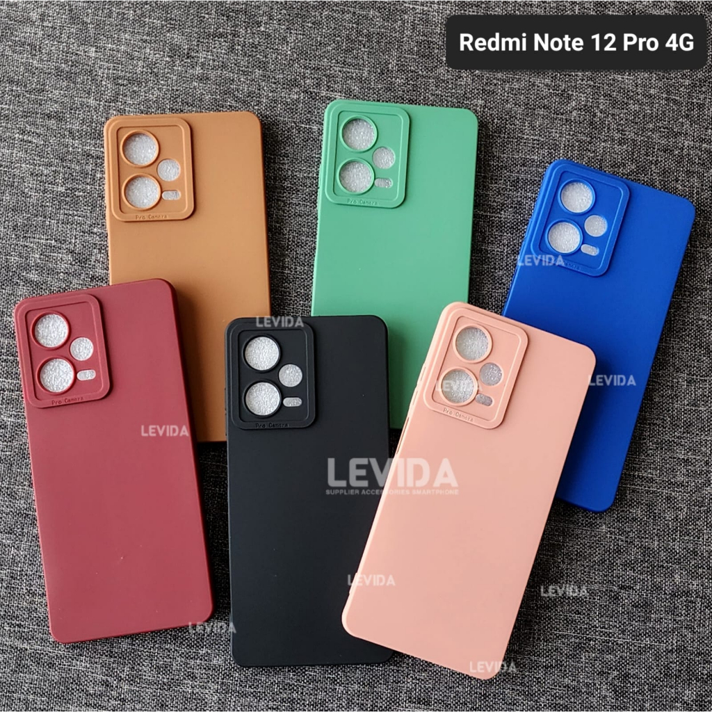 Redmi Note 12 Pro 4g Redmi Note 11 Pro Softcase Procamera silicon Matte Case full cover Redmi Note 1