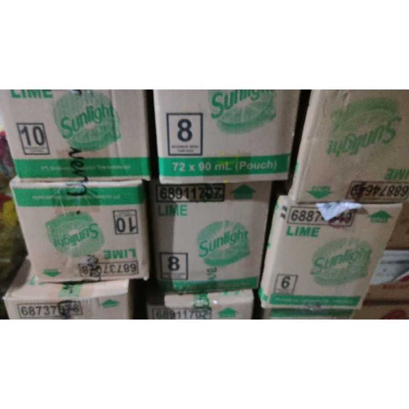 Sunlight 90ml 210ml 370ml 2000 5000 8500 dus / karton