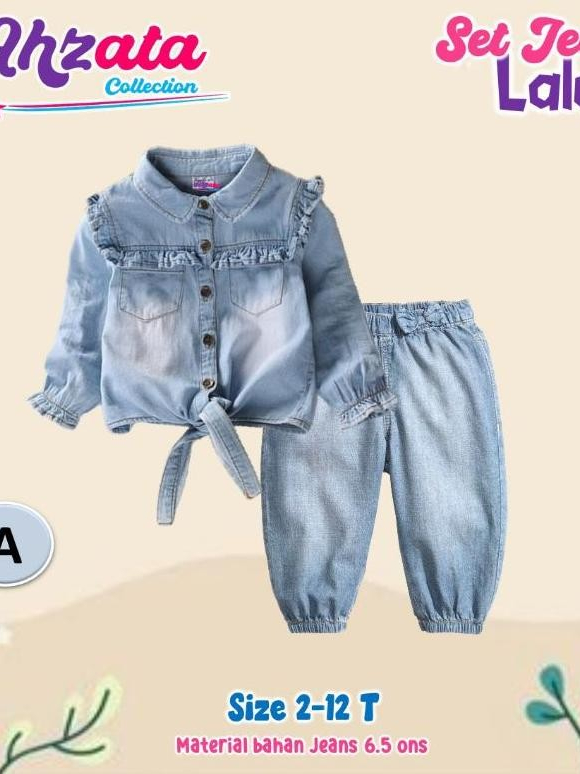 Set Jeans Laluna by ahzata 4 TAHUN