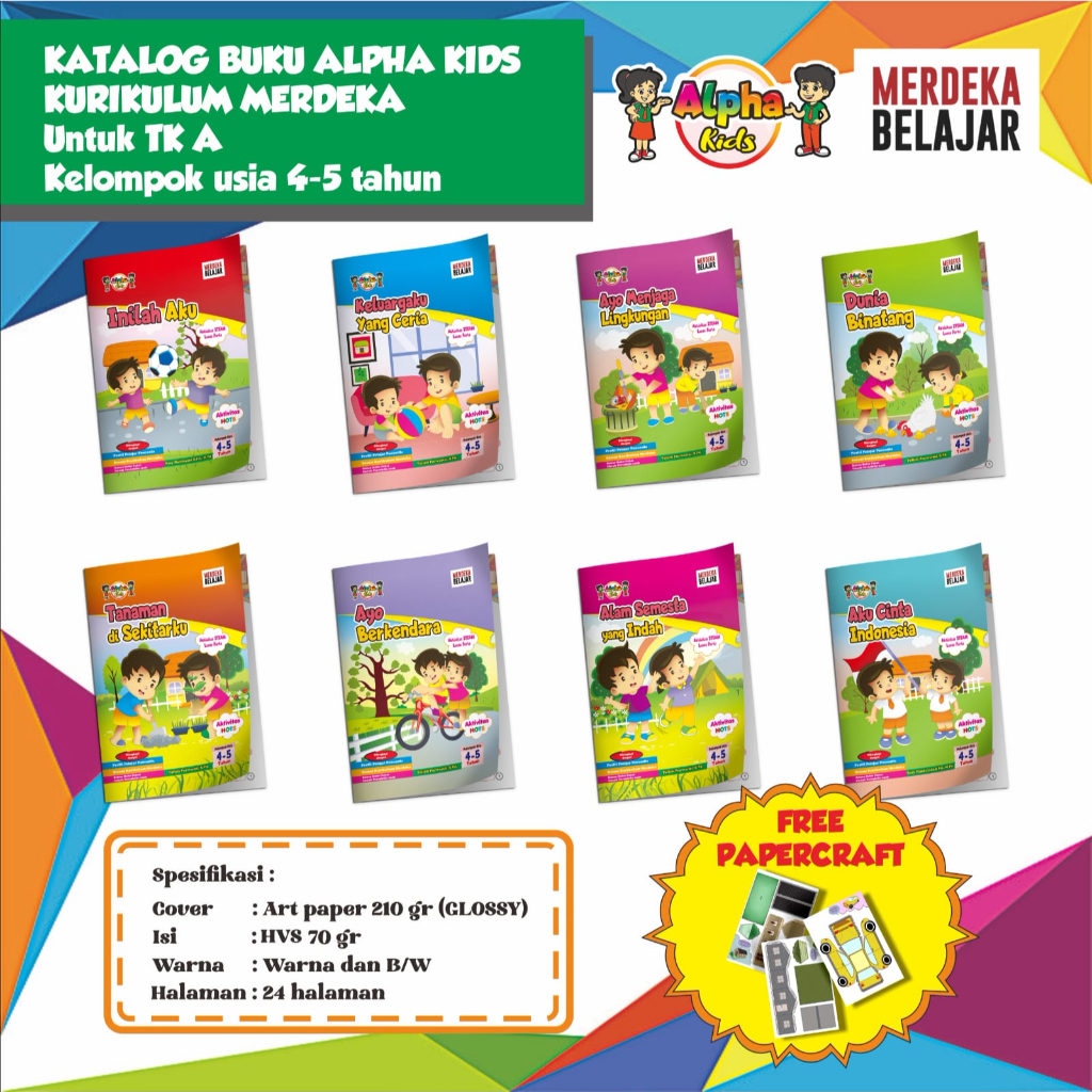 

ALPHA KIDS Buku Tematik TK Kurikulum Merdeka