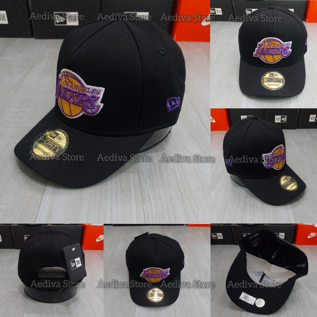 Aediva store -Topi Baseball Pria Logo Bordir LAKERS Original import Full Tag Bahan Katun Topi Cowok 