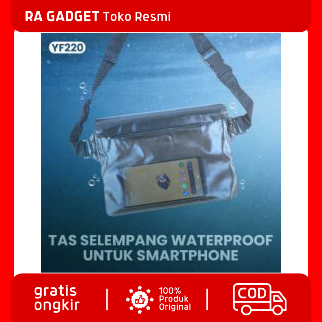 Tas Selempang Waterproof Shoulder Bag for Smartphone / Tas Tangan Selempang Hand Bag Anti Air Touch 