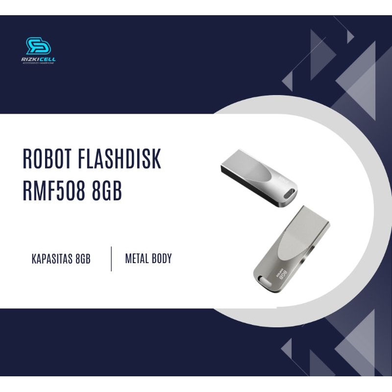 ROBOT FLASHDISK RMF-508 8GB ALL METAL SILVER