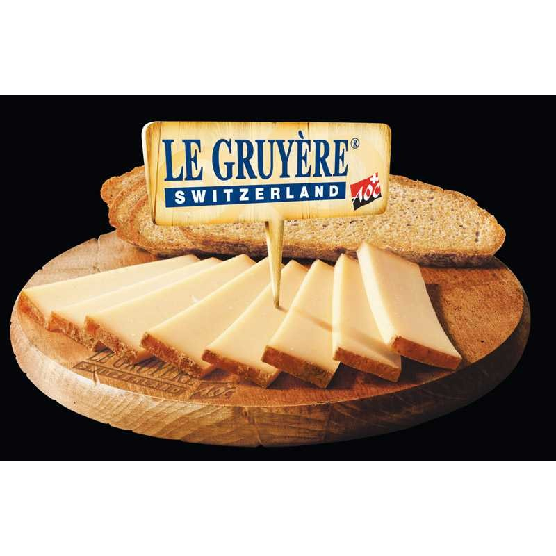 

Swiss Gruyere Cheese Keju Le Gruyere King Blok Imported