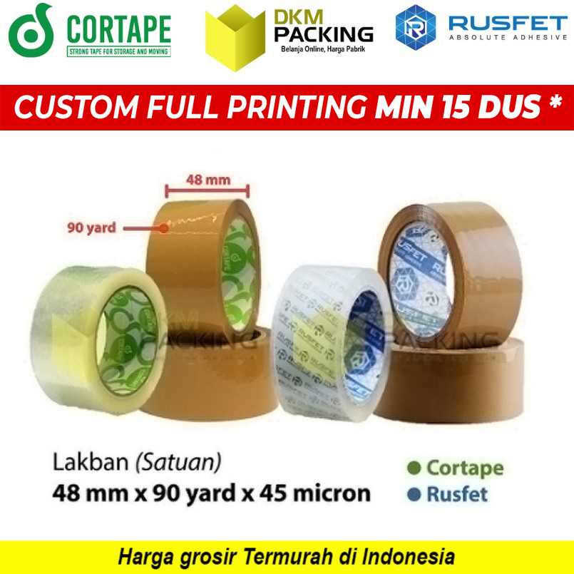 

Lakban 48mm x 90yard Plakban Isolasi OPP PREMIUM TERMURAH / SATUAN