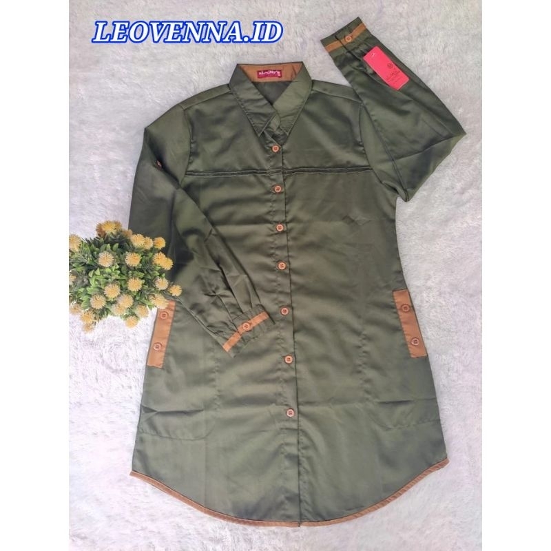 MUSLIMAH, KEMEJA TUNIK TOYOBO, SANTRIWATI,MOTIF TERBARU, MODEL TERBARU