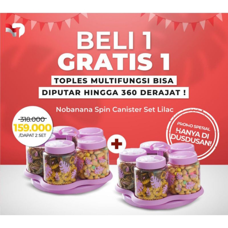 Toples Plastik Toples Lebaran Toples Technoplast Toples Putar Spin Canister