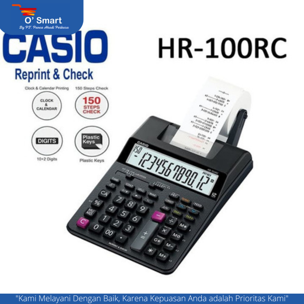 

CALCULATOR PRINT CASIO HR-100RC