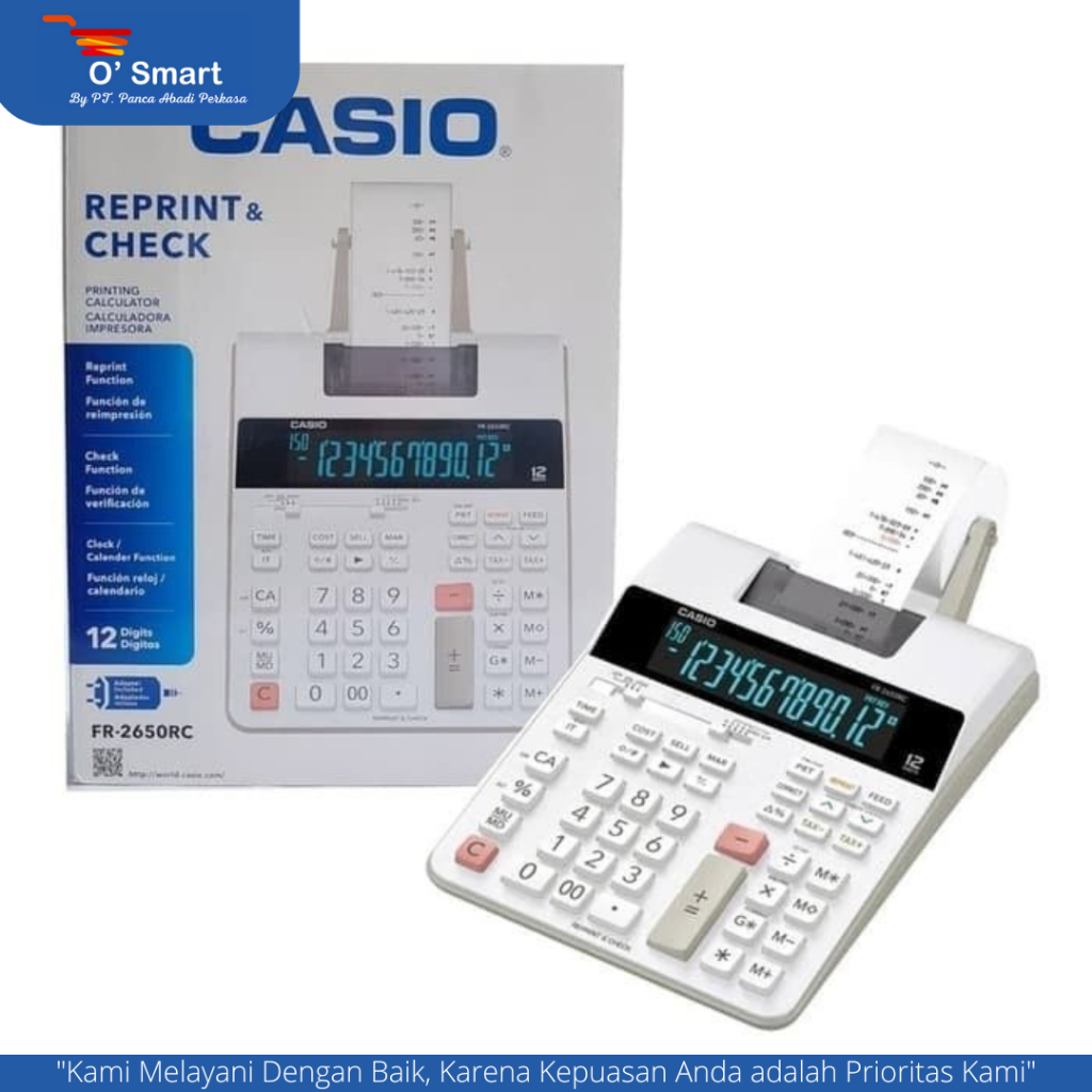 

CALCULATOR PRINT & CHECK CASIO FR-2650RC