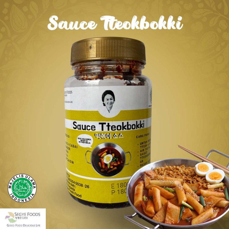 

Segye Sauce Tteokbokki Saus ala Korea Halal | Tokpoki Sauce / Tteokbokki Sauce / Saus Topokki 300g
