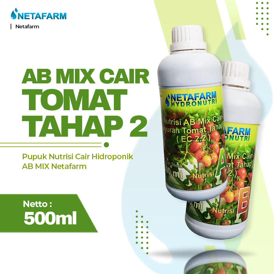 AB Mix Cair NETAFARM - TOMAT Tahap 2 500ml ( stock A dan stock B )