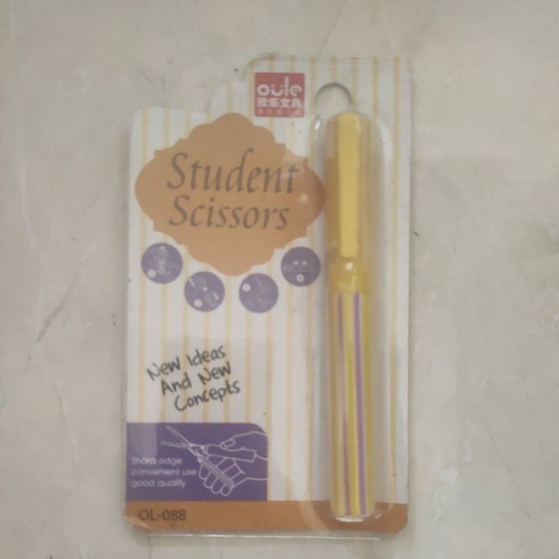 

student scissors gunting bentuk pena