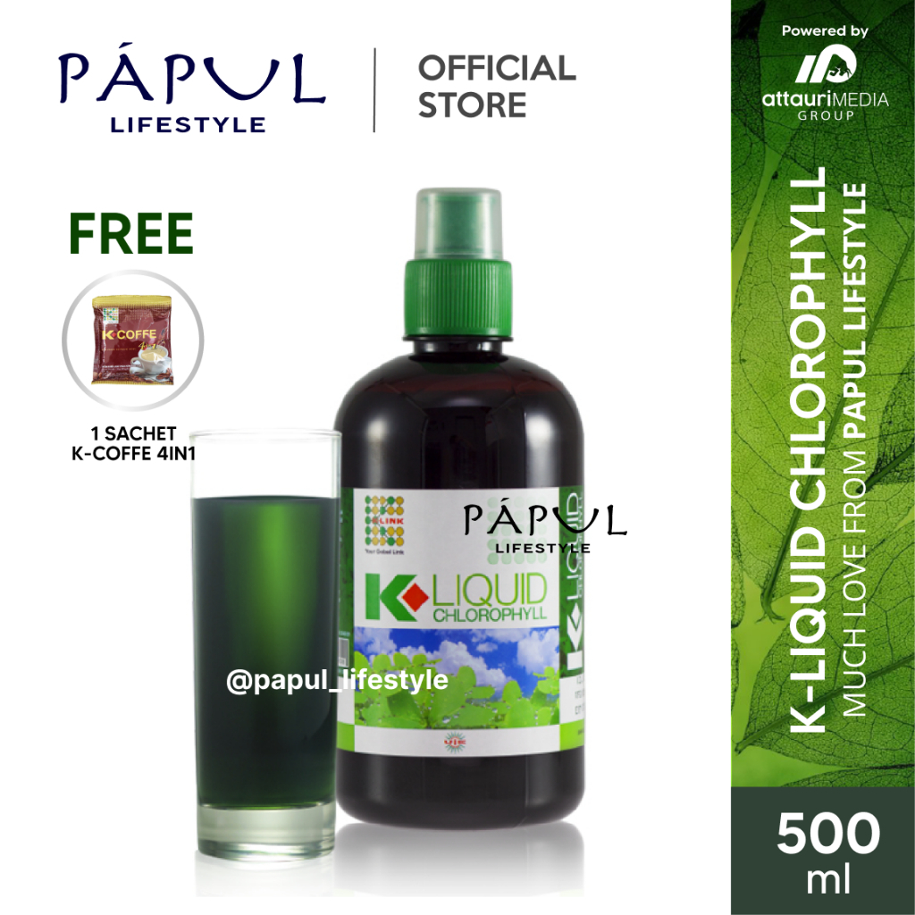 K-LIQUID CHLOROPHYLL 500 ml KLOROFIL K-LINK ORIGINAL Clorofil Klink Klorofil Original BPOM 500 ml Ch