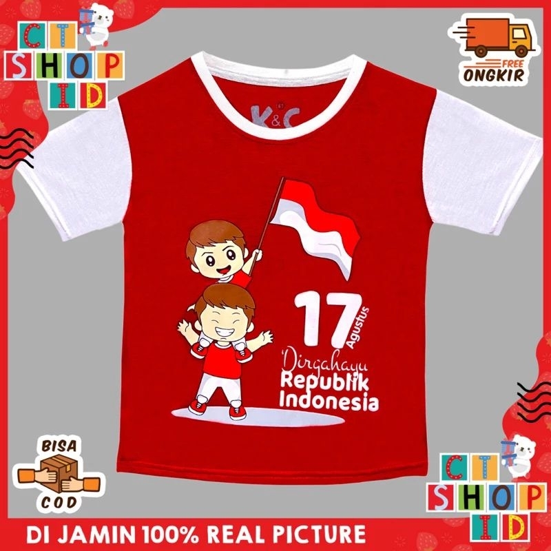kaos kemerdekaan kaos 17 agustusan kaos merah putih