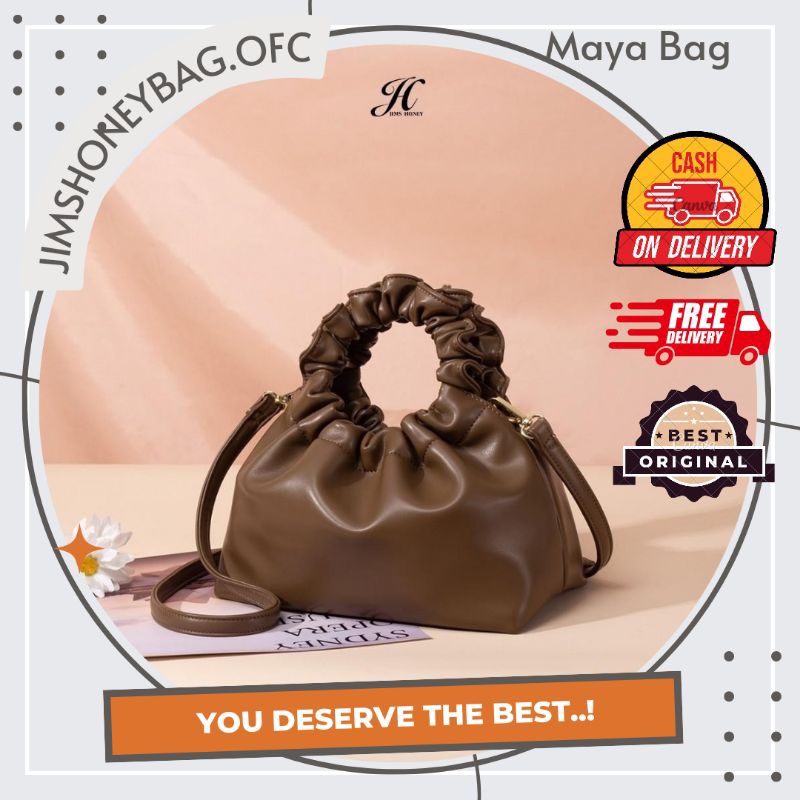 TAS SELEMPANG TENTENG JINJING WANITA CEWEK KECIL SIMPLE IMPORT MAYA BAG JIMS HONEY