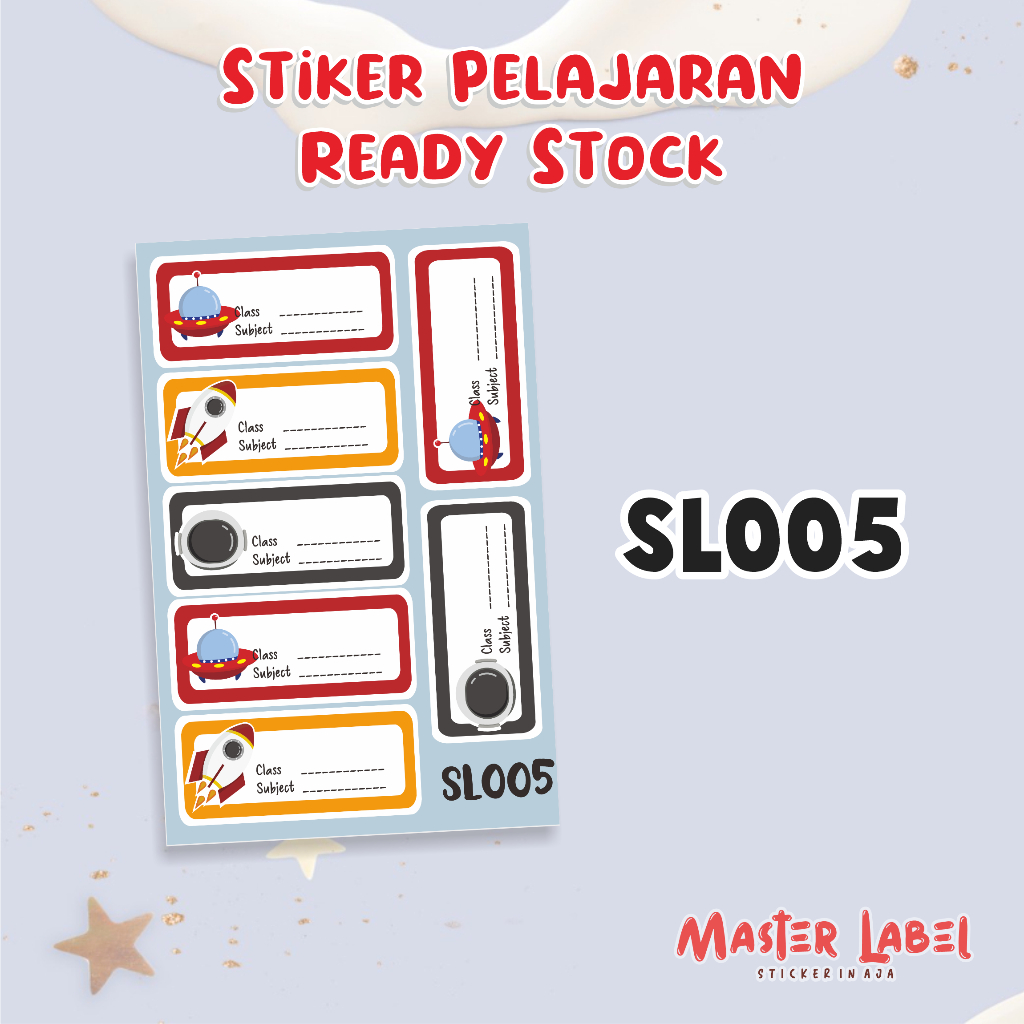 

Stiker Buku pelajaran READY STOCK uk A5 SL005 stiker pelajaran stiker buku anak stiker anak