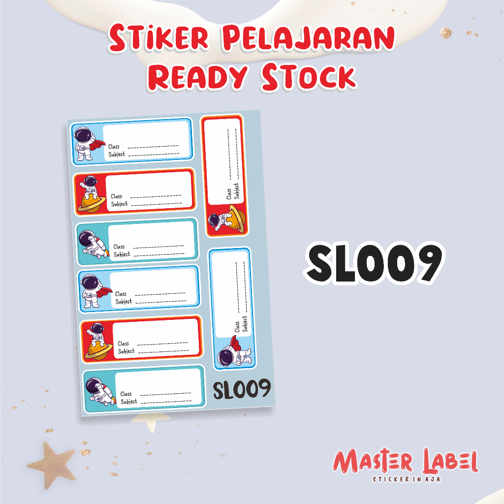 

Stiker Buku pelajaran READY STOCK uk A5 SL009 stiker pelajaran stiker buku anak stiker anak