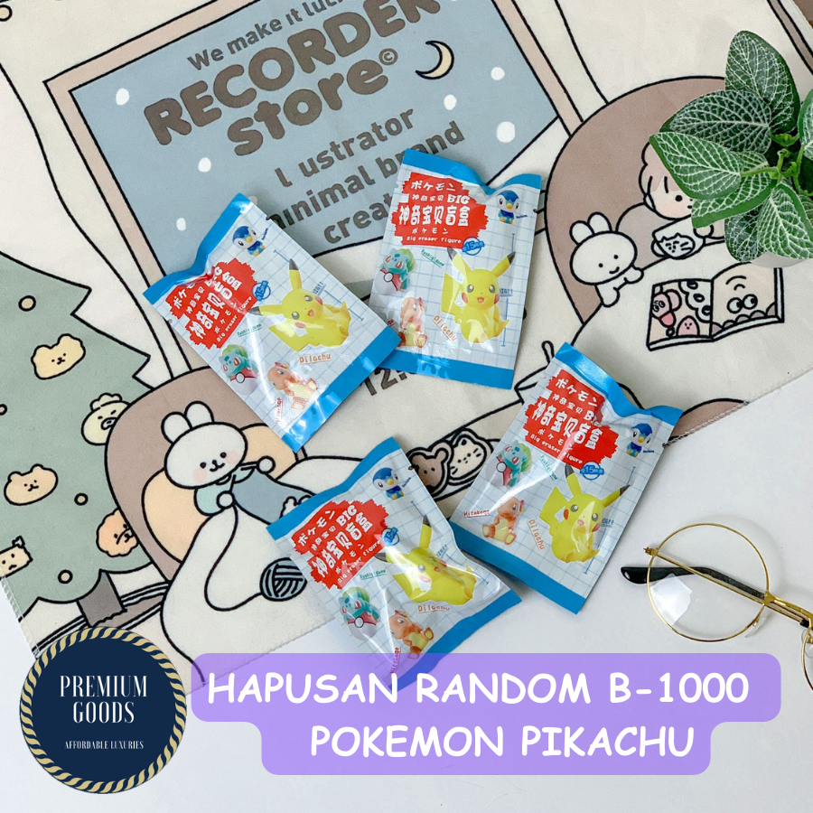 

PREMIUM !! HAPUSAN / SETIP / PENGHAPUSAN PIKACHU RANDOM B-1000 DALAM BAG / PARODY ERASER KARTUN JEPANG POKEMON READY COD BISA GROSIRAN