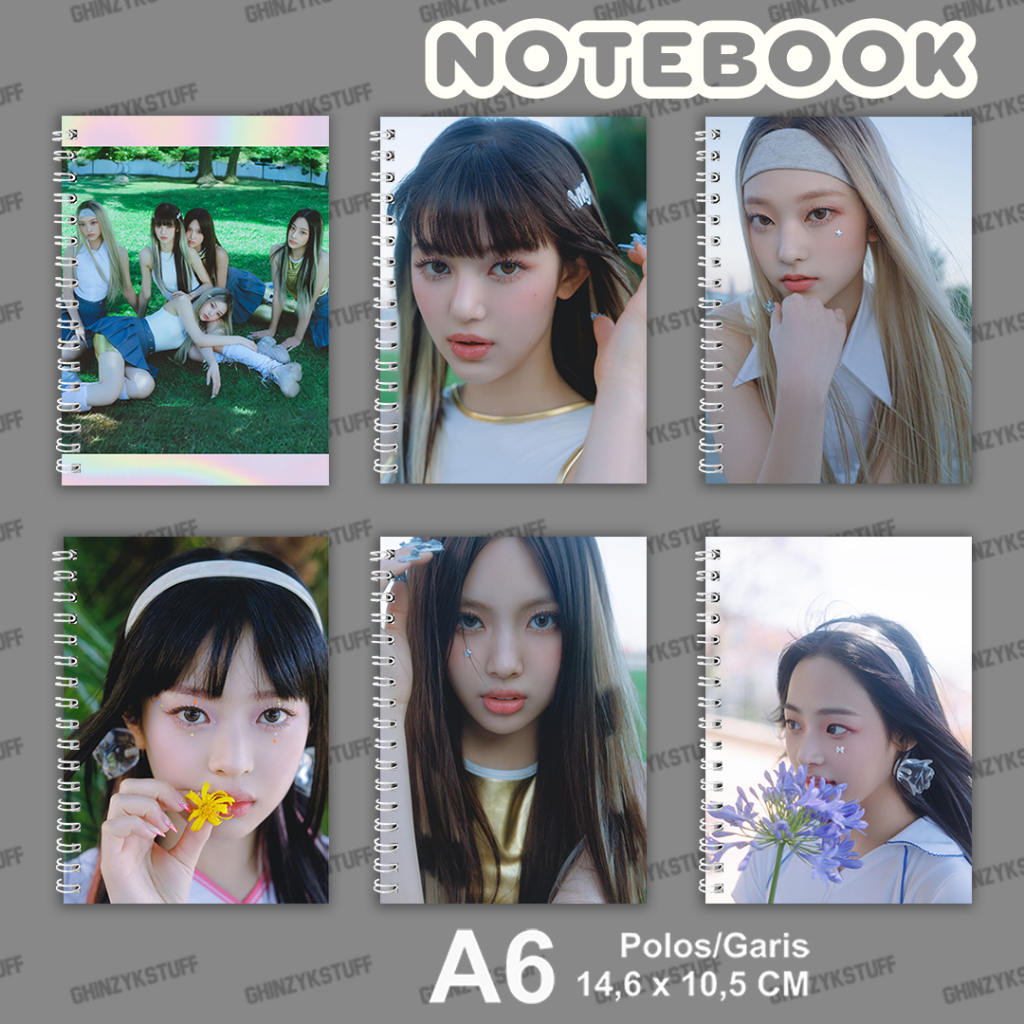 

Notebook Merchandise KPOP New Jeans Super Shy A6 (10.5x14.5cm) Danielle Haerin