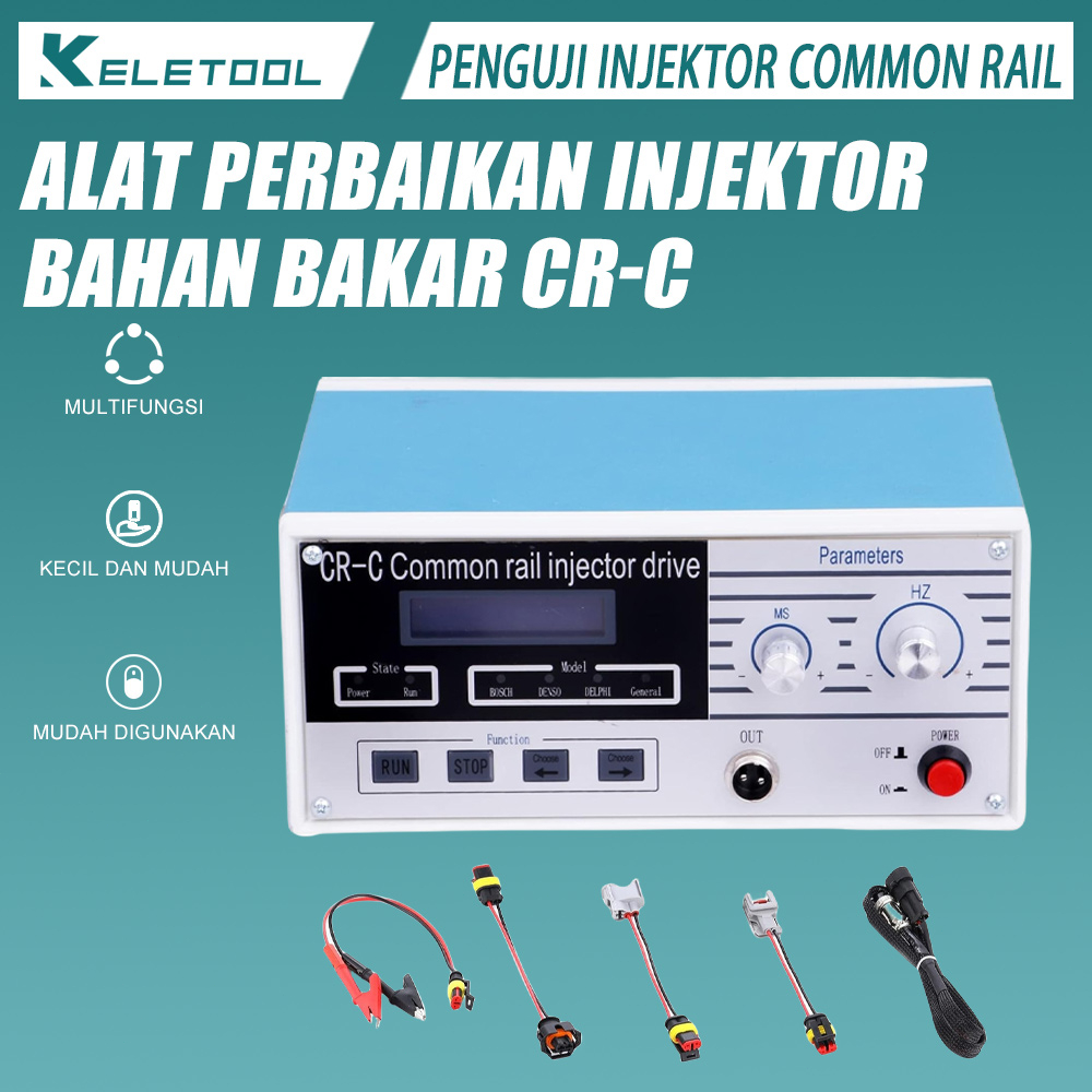 Keletool Alat Perbaikan Injektor Bahan Bakar Penguji Common Rail CR-C Penguji Injektor Common Rail M