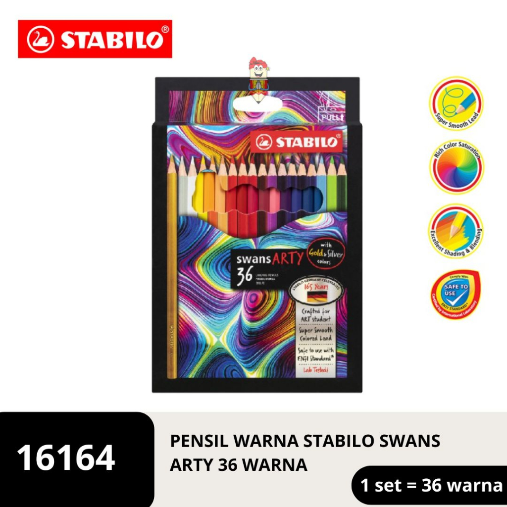 

STABILO swans ARTY Colored Pencils 36 pcs / Pensil Warna isi 36 pcs