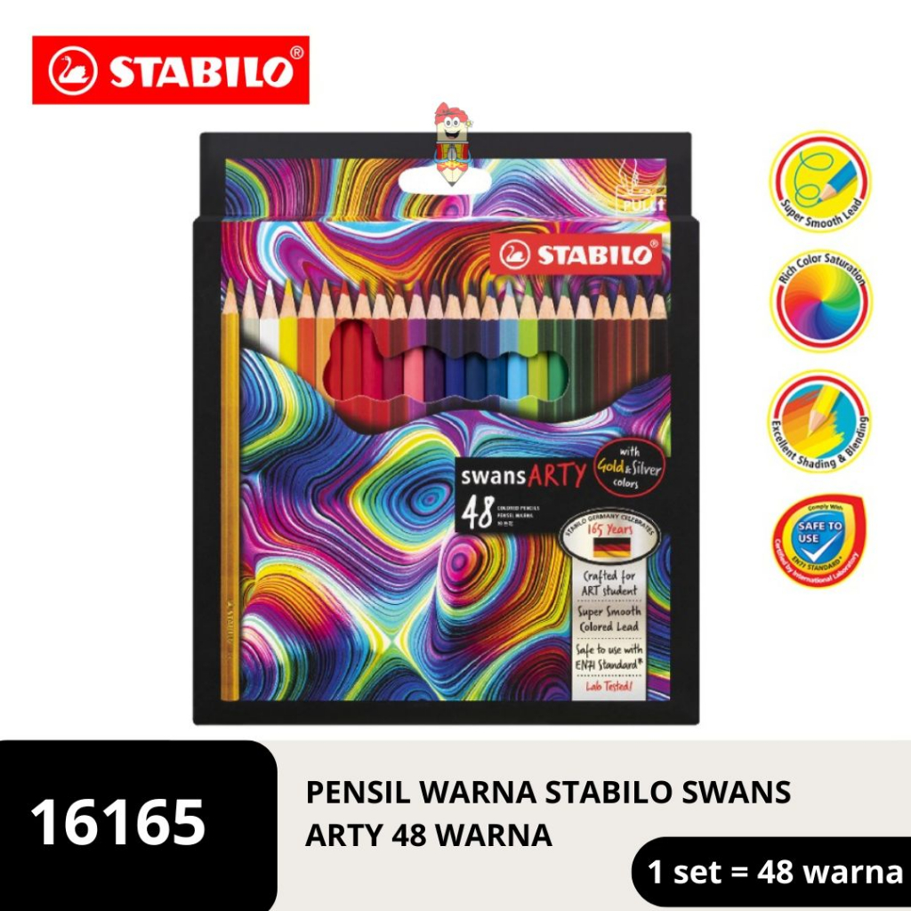 

STABILO swans ARTY Colored Pencils 48 pcs / Pensil Warna isi 48 pcs